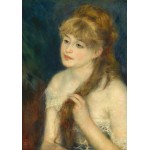 Puzzle  Grafika-F-32876 Auguste Renoir : Jeune Femme Tressant ses Cheveux, 1876