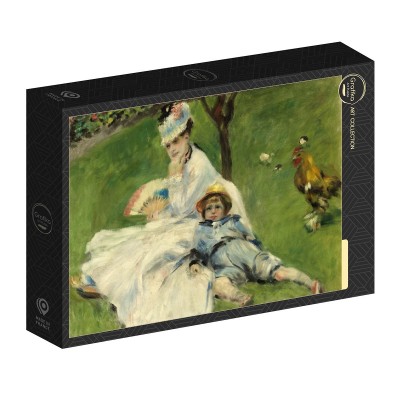 Puzzle Grafika-F-32878 Auguste Renoir : Madame Monet et son Fils, 1874