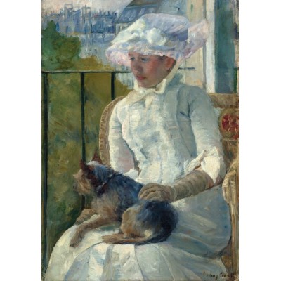 Puzzle Grafika-F-32886 Mary Cassatt : Jeune Fille à la Fenêtre, 1883-1884
