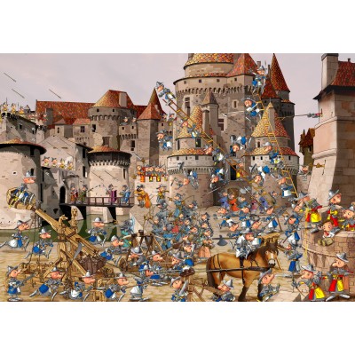 Puzzle Grafika-F-32961 François Ruyer - Attaque du Château