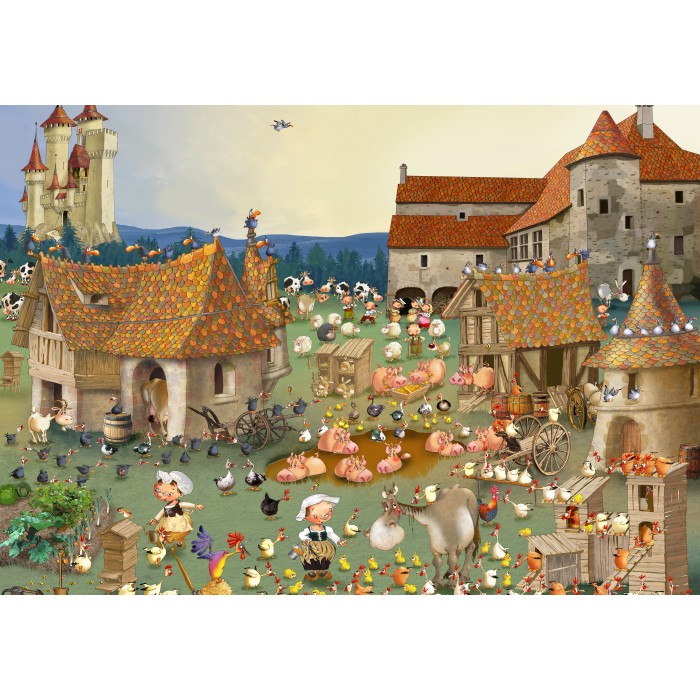 Puzzle Grafika-F-32963 François Ruyer - Ferme 1