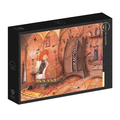 Puzzle Grafika-F-32966 François Ruyer - Sorcière au Lit