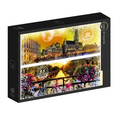 Puzzle Grafika-F-33016 Travel around the World - Belgique et Pays-Bas