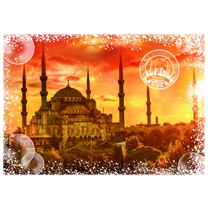 Puzzle  Grafika-F-33017 Travel around the World - Turquie - Sunset