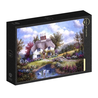 Puzzle Grafika-F-33129 Dennis Lewan - Swan Creek Cottage