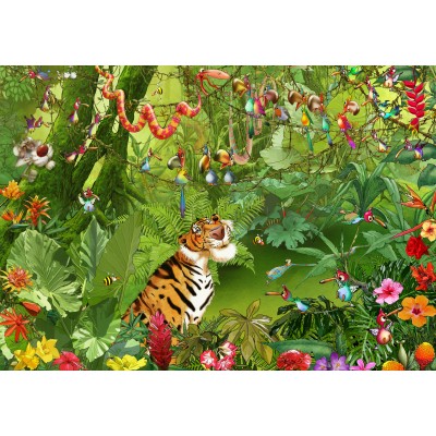 Puzzle Grafika-F-33182 François Ruyer - La Jungle 3