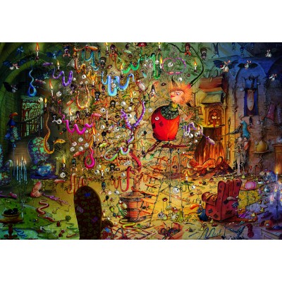 Puzzle Grafika-F-33186 François Ruyer - La Sorcière et l'Arbre à Serpents