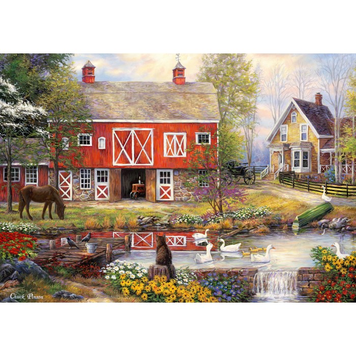 Puzzle  Grafika-F-33218 Chuck Pinson - Reflections On Country Living