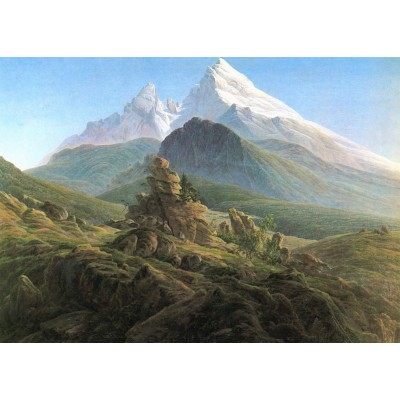 Puzzle Grafika-F-33400 Caspar David Friedrich - Le Watzmann, 1825