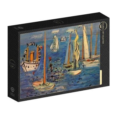 Puzzle Grafika-F-33409 Raoul Dufy - Bateaux Pavoisés, 1946