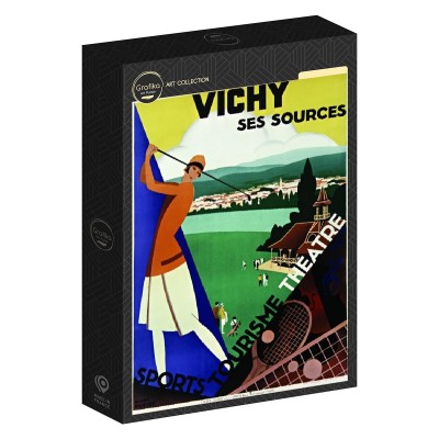 Puzzle Grafika-F-33427 Roger Broders - Vichy, ses sources, 1928