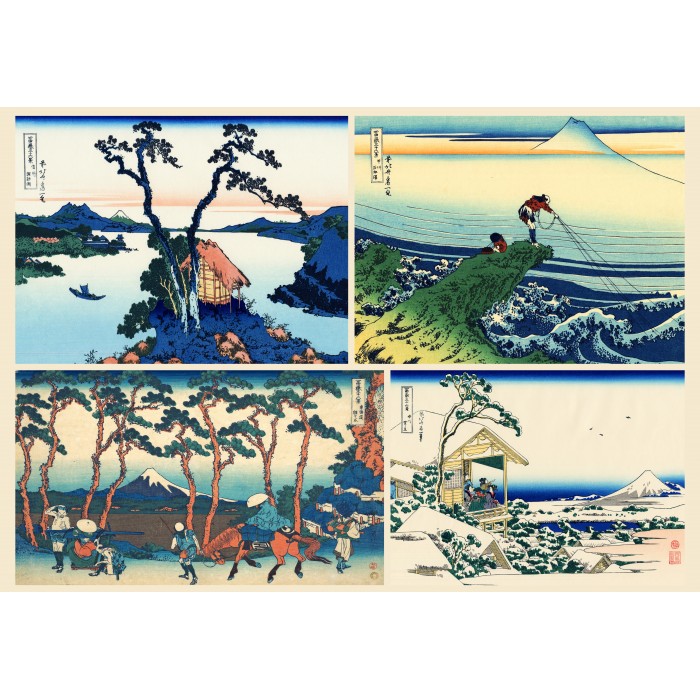 Puzzle  Grafika-F-33429 L'Art d'Hokusai