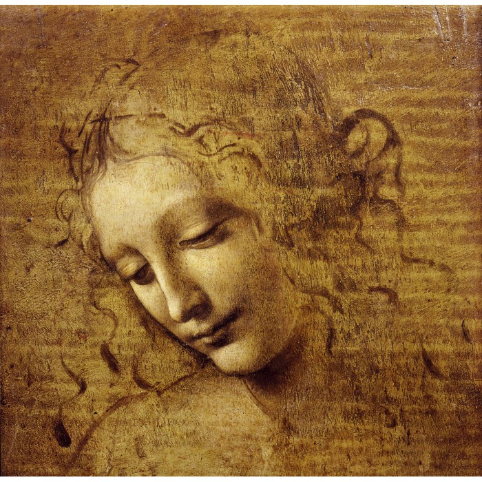 Puzzle  Grafika-F-33545 Léonard de Vinci : Visage de Giovane Fanciulla, 1508