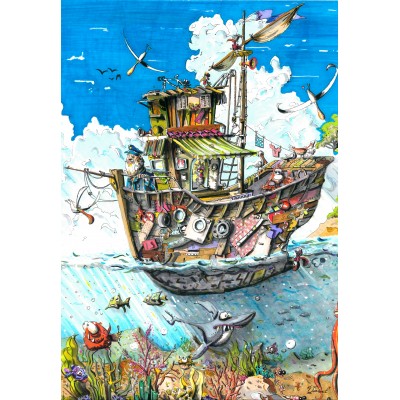 Puzzle Grafika-F-33643 A l'Assaut des Flots