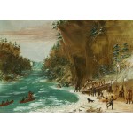 Puzzle   George Catlin : Campement de l'Expedition au-dessous des Chutes de Niagara. Le 20 janvier 1679, 1847