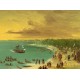 George Catlin : Première navigation du voilier Griffin sur le Lac Erie le 7 août 1679, 1847-1848