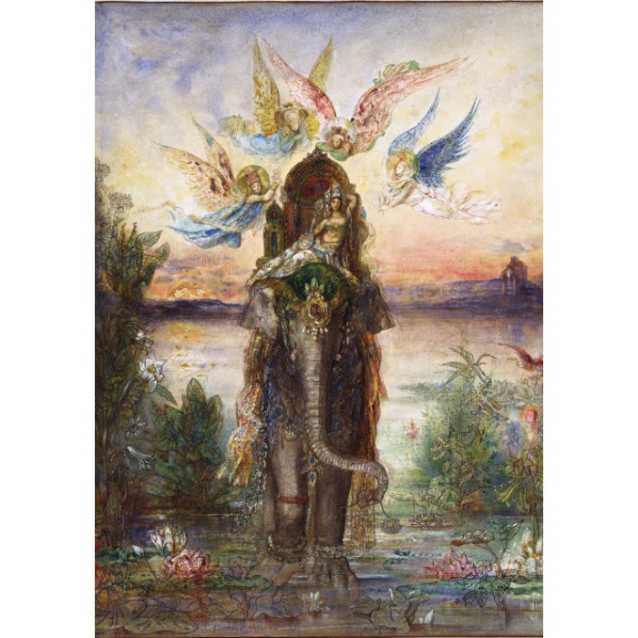 Puzzle   Gustave Moreau : L'Eléphant Sacré, 1882