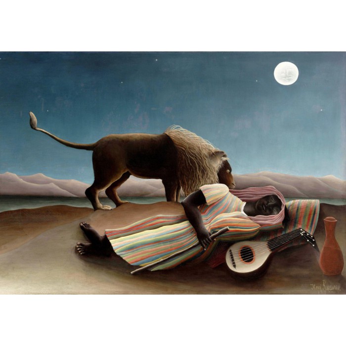 Puzzle   Henri Rousseau : La Bohémienne Endormie, 1897