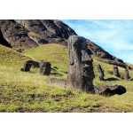 Puzzle   Île de Pâques, Moai at Quarry