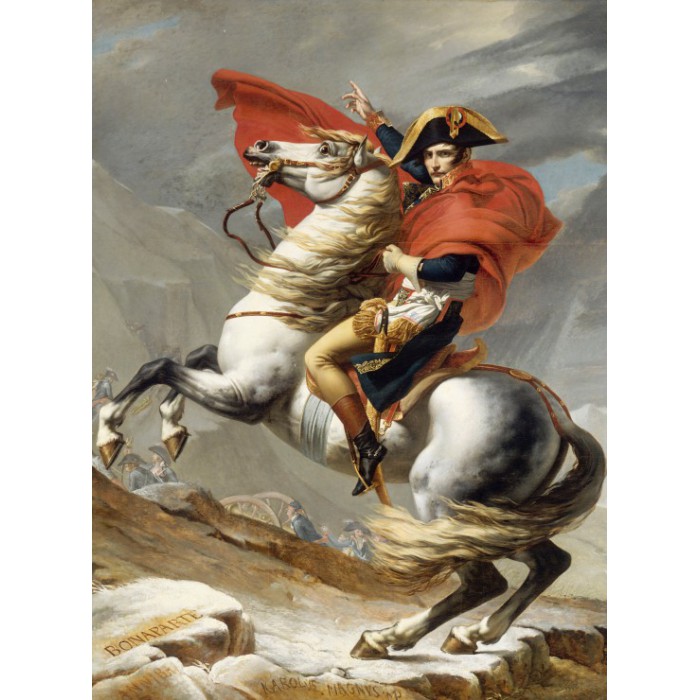 Puzzle   Jacques-Louis David: Bonaparte franchissant le Grand Saint-Bernard, 20 mai 1800