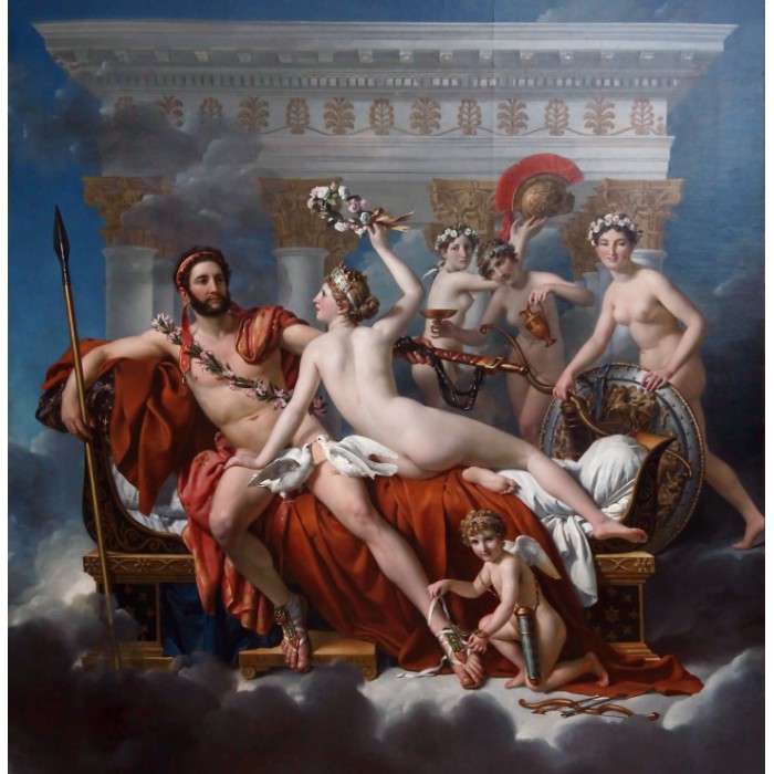 Puzzle   Jacques-Louis David: Mars désarmé par Vénus, 1824