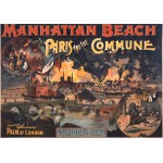 Puzzle   Pain of London fireworks, Paris and the Commune, performance poster, Manhattan Beach, New York, 1891