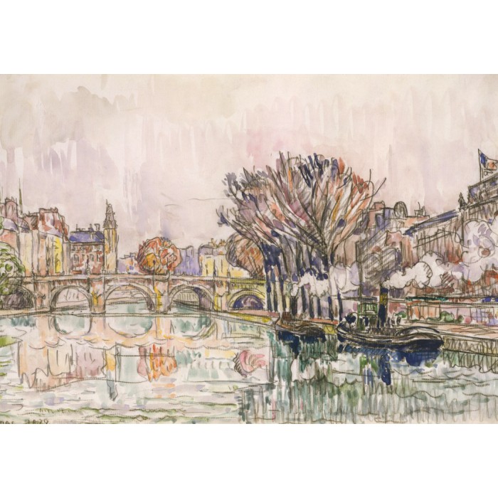 Puzzle   Paul Signac : Le Pont Neuf - Paris, 1928