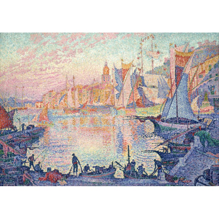 Puzzle   Paul Signac : Le Port de Saint-Tropez, 1901