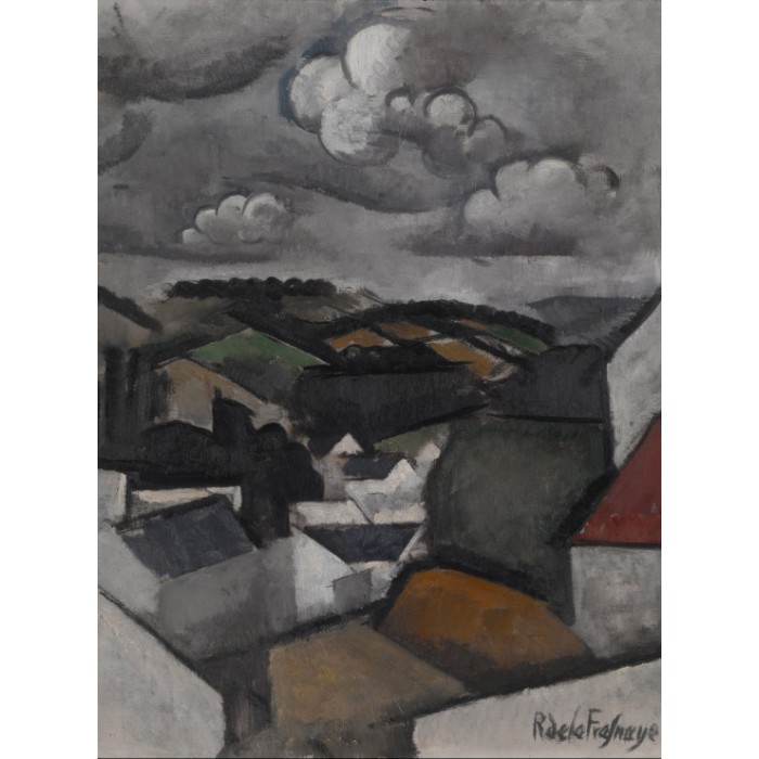 Puzzle   Roger de La Fresnaye : Paysage avec un Village, les Collines de Meulan , 1911