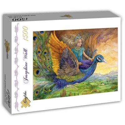 Puzzle Grafika-T-00275 Josephine Wall - Peacock Princess