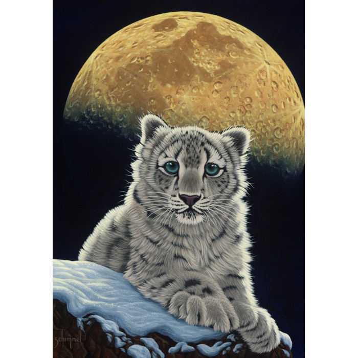 Puzzle Grafika-T-00411 Schim Schimmel - Moon Leopard