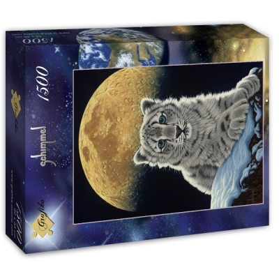 Puzzle Grafika-T-00411 Schim Schimmel - Moon Leopard