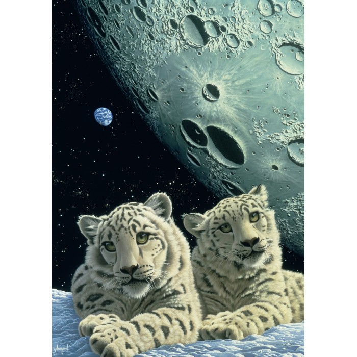 Puzzle  Grafika-T-00420 Schim Schimmel - Lair of the Snow Leopard