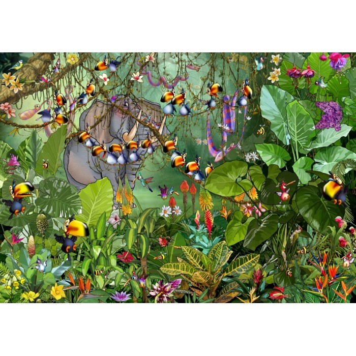 Puzzle  Grafika-T-00550 François Ruyer - La Jungle 2