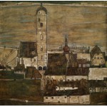 Puzzle  Grafika-T-02226 Egon Schiele : Stein sur le Danube II, 1913