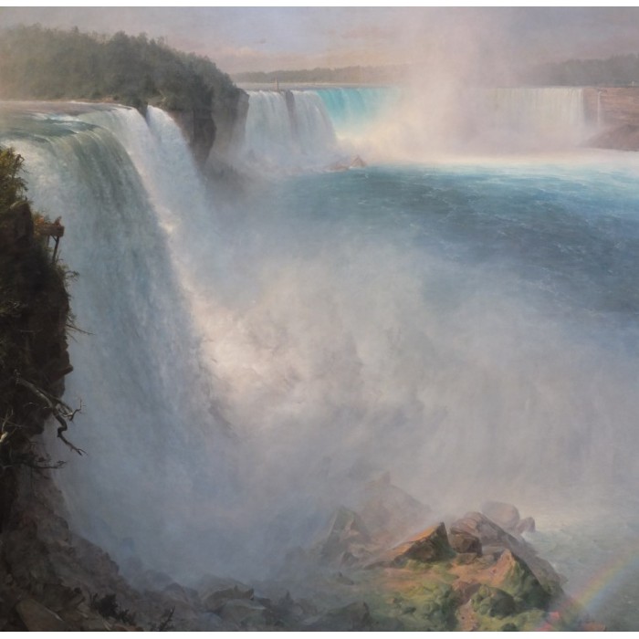 Puzzle  Grafika-T-02229 Frederic Edwin Church : Les Chutes du Niagara - Côté Américain, 1867