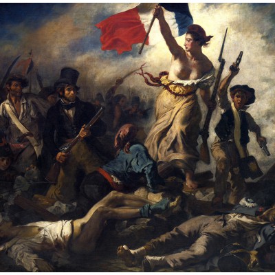 Puzzle Grafika-T-02285 Delacroix Eugène : La Liberté Guidant le Peuple, 1830