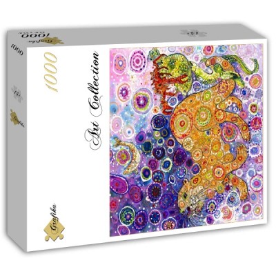 Puzzle Grafika-T-02382 Sally Rich - Otters Catch