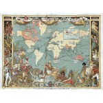 Puzzle   Walter Crane : L'Empire Britannique en 1886