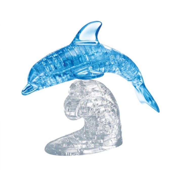 HCM-Kinzel-59115 Puzzle 3D en Plexiglas - Dauphin bleu