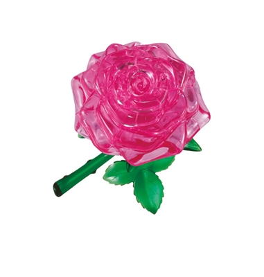 HCM-Kinzel-59121 Puzzle 3D en Plexiglas - Rose rose