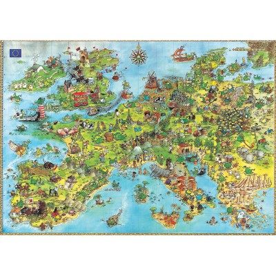 Puzzle Heye-08854 Degano : l'Europe des dragons unis