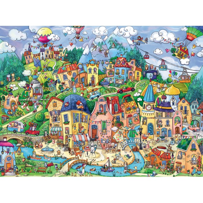 Puzzle  Heye-29744 Rita Berman: Happytown