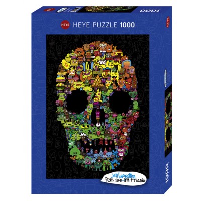 Puzzle Heye-29850 Jon Burgerman - Doodle Skull