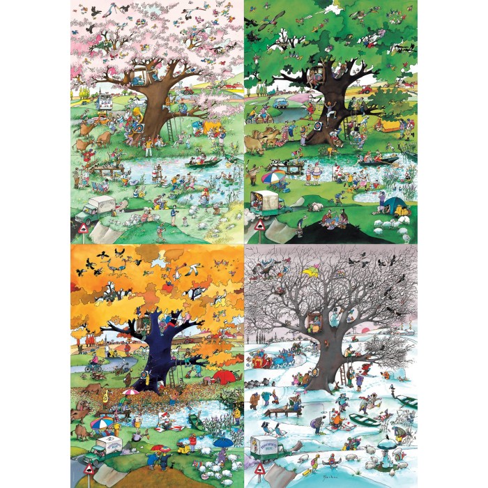 Puzzle Heye-29873 Roger Blachon - 4 Seasons