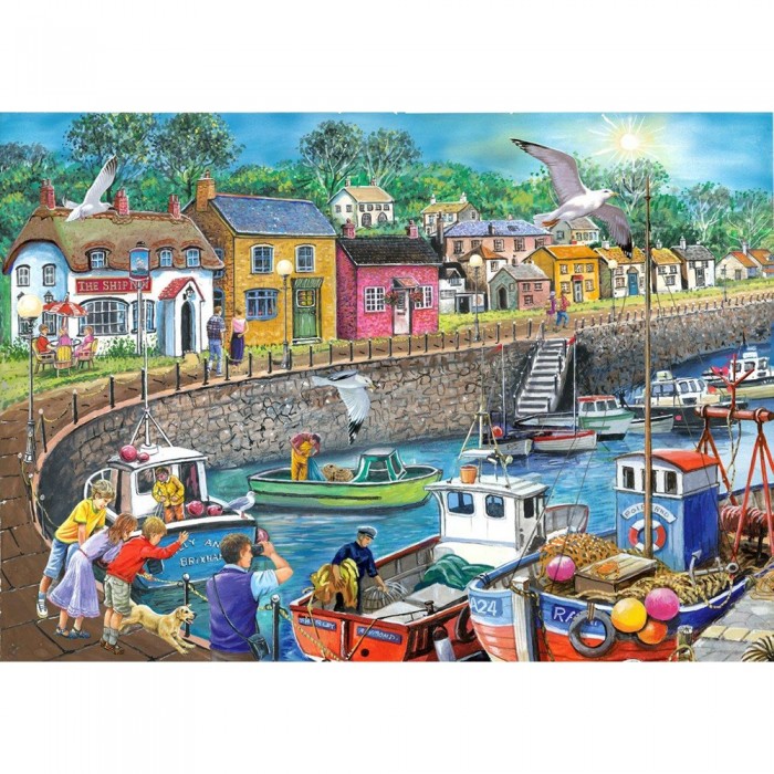 Puzzle  House-Of-Puzzles-HP0523 Pièces XXL - Survol de Mouettes