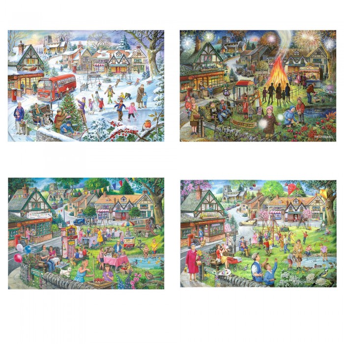  House-Of-Puzzles-HP0767 4 Puzzles - Au Fil Des Saisons