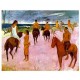 Paul Gauguin - Cavaliers sur la Plage