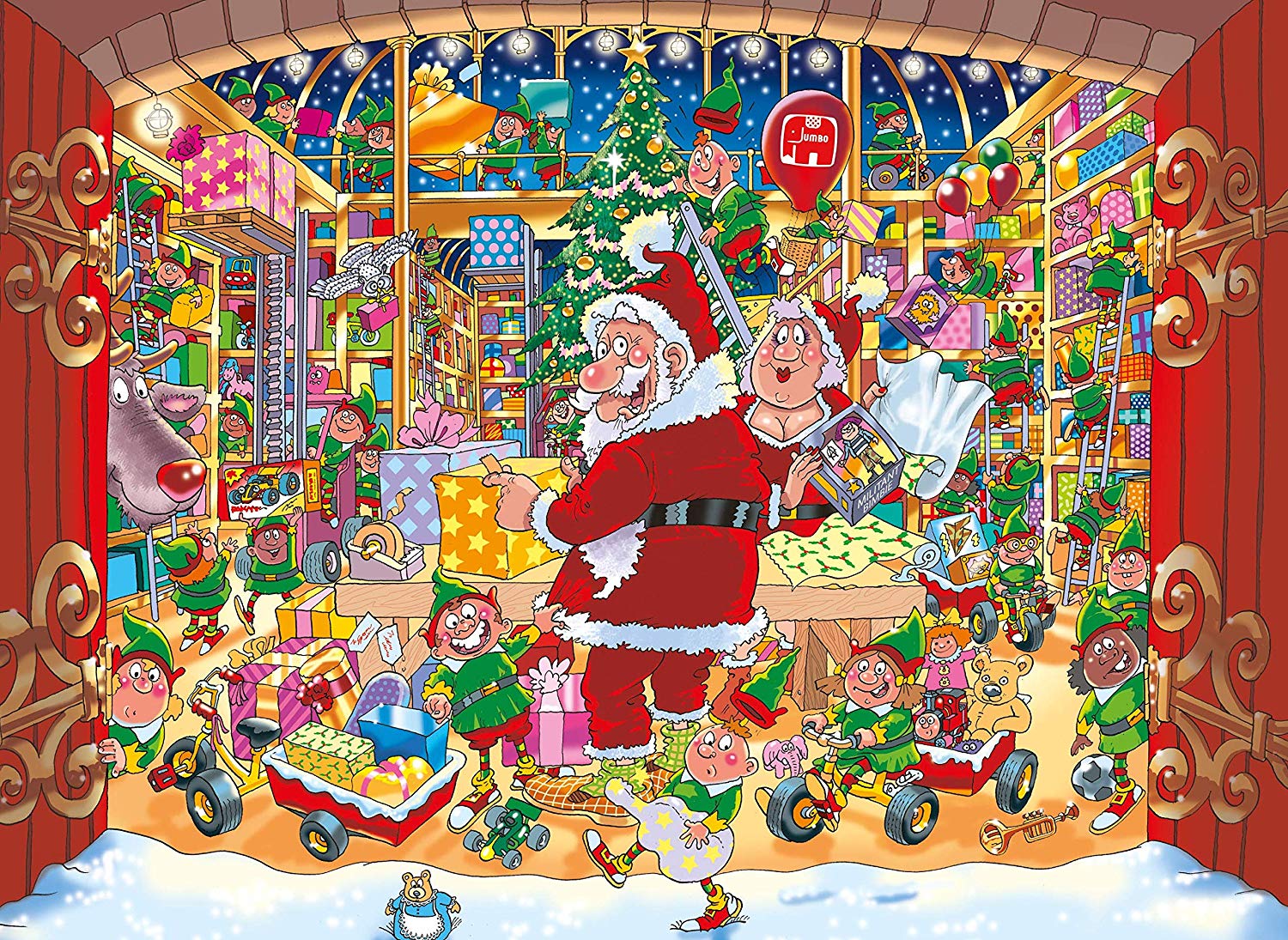 Puzzle Jumbo Noël de 1000 pièces 