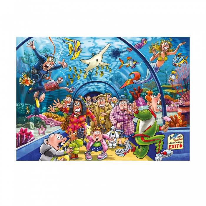 Puzzle Jumbo-00020 Wasgij 43 - Ça sent le Poisson